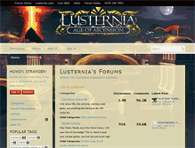 Tablet Screenshot of forums.lusternia.com